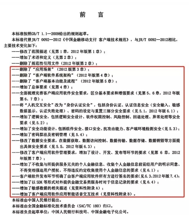 移动金融App应用软件安全管理规范
