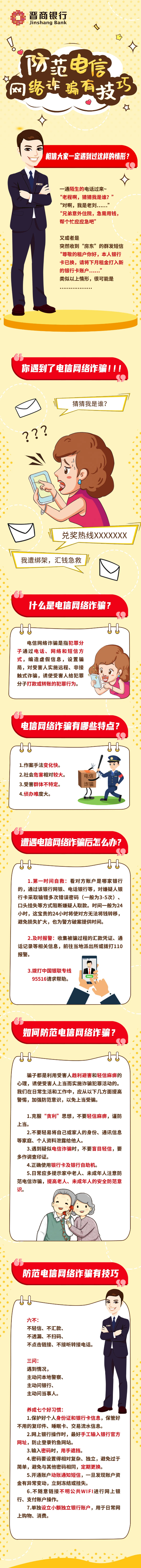 【晋商宣传】宣传普及金融知识，防范电信网络诈骗！
