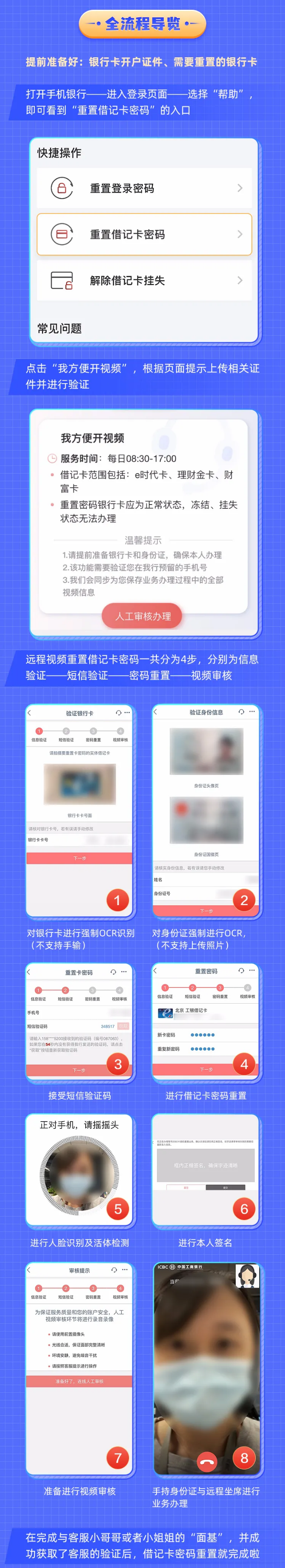银行卡密码忘了？来手机银行重置