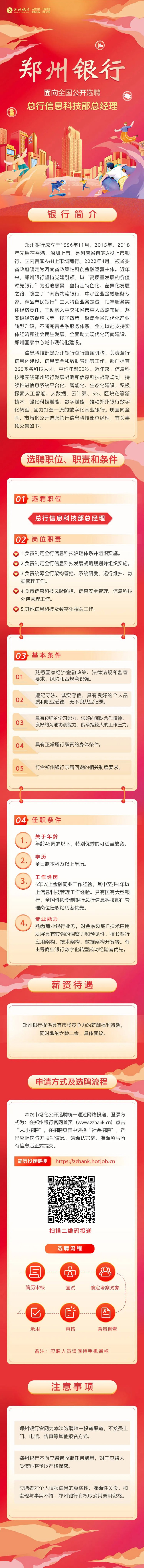 郑州银行面向全国公开选聘总行信息科技部总经理 郑州银行面向全国公开选聘总行信息科技部总经理