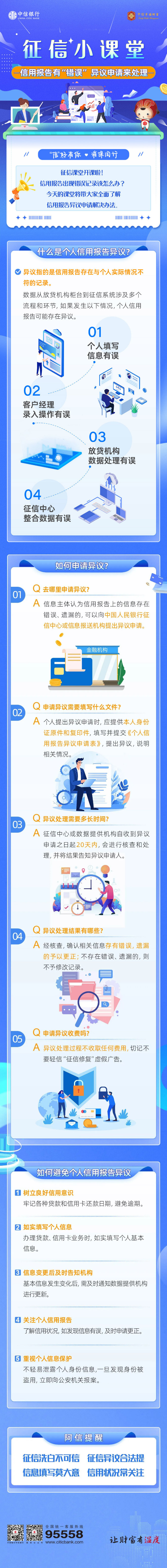 【消保】信用报告有“错误”-异议申请来处理