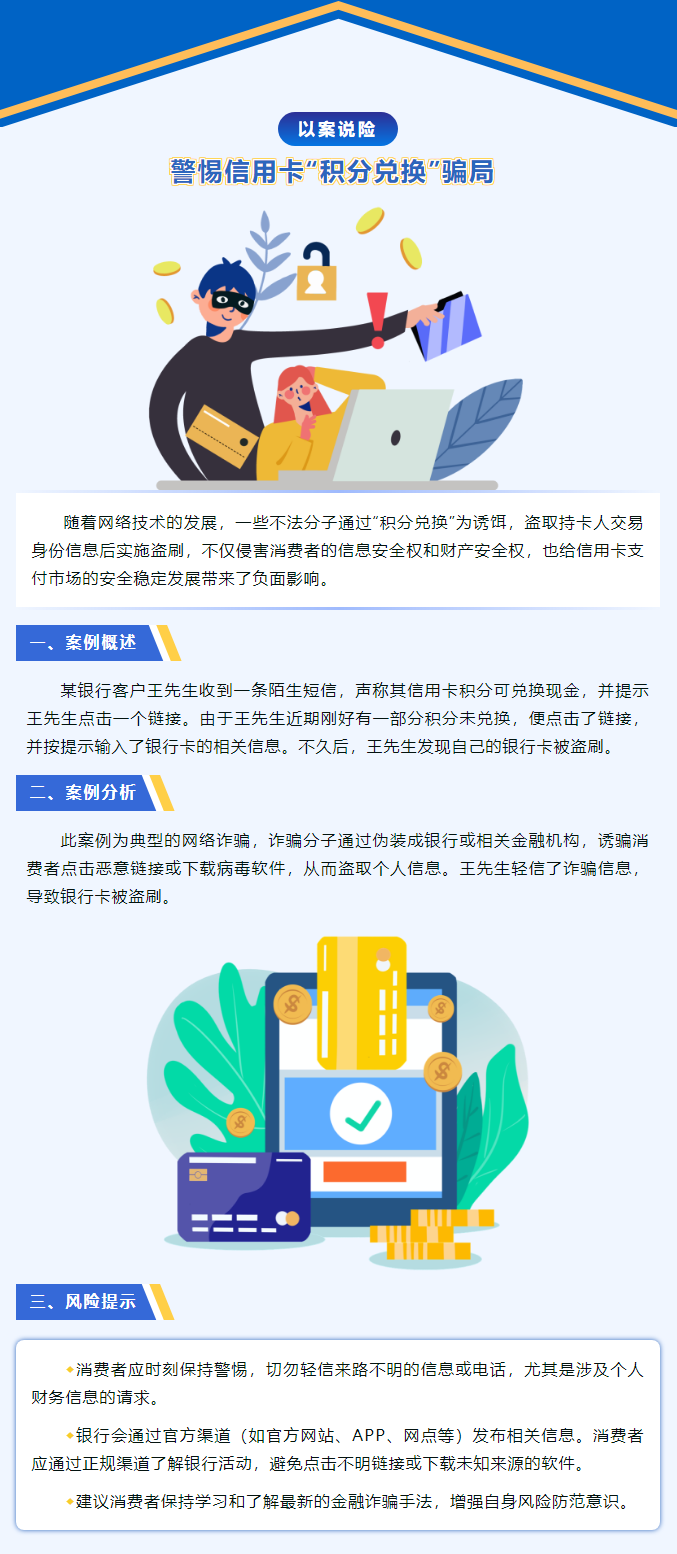 以案说险 _ 警惕信用卡“积分兑换”骗局